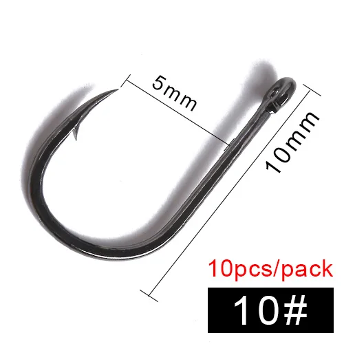 FTK рыболовный крючок ISEMA 3#-12# Привет карбоновые рыболовные крючки для ловли карпа - Цвет: size 10