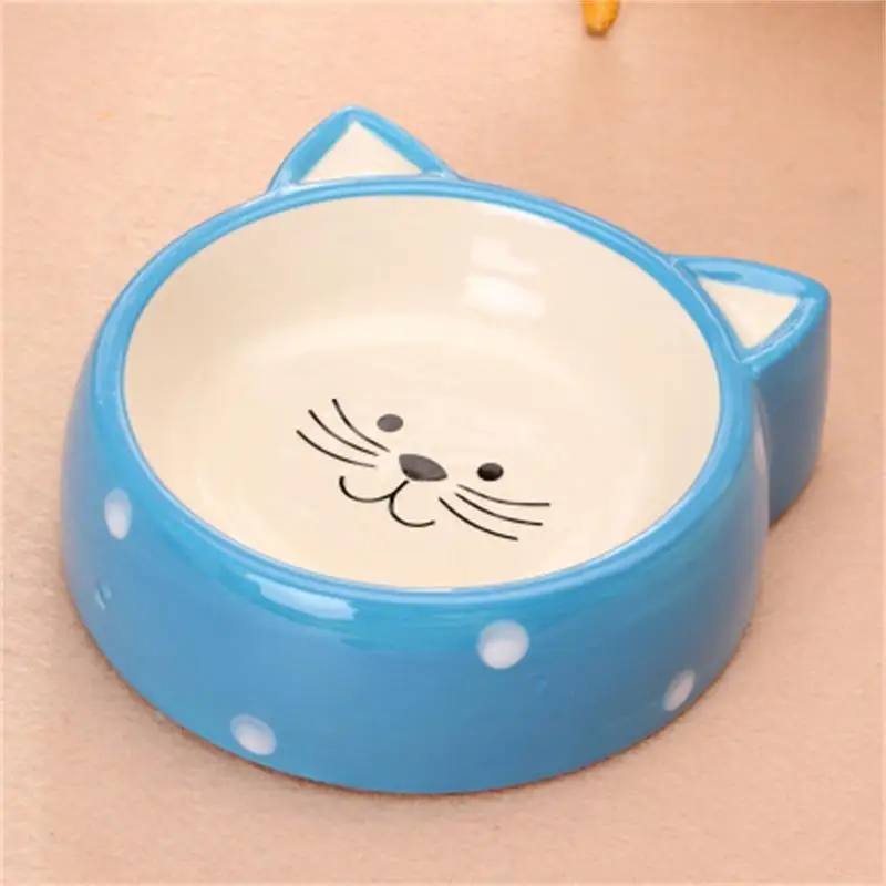 Милая миска для кошек высококачественная керамическая круглая домашних