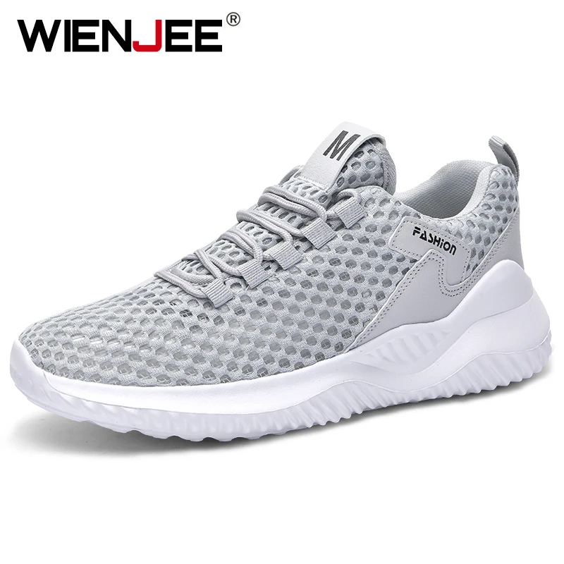 Мужские сетчатые кроссовки повседневная обувь Нескользящие легкие уличные на