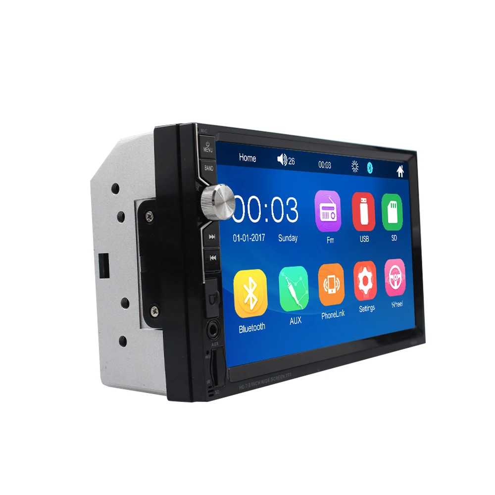 Автомагнитола 2 din с поддержкой Bluetooth и сенсорным экраном камерой заднего вида |