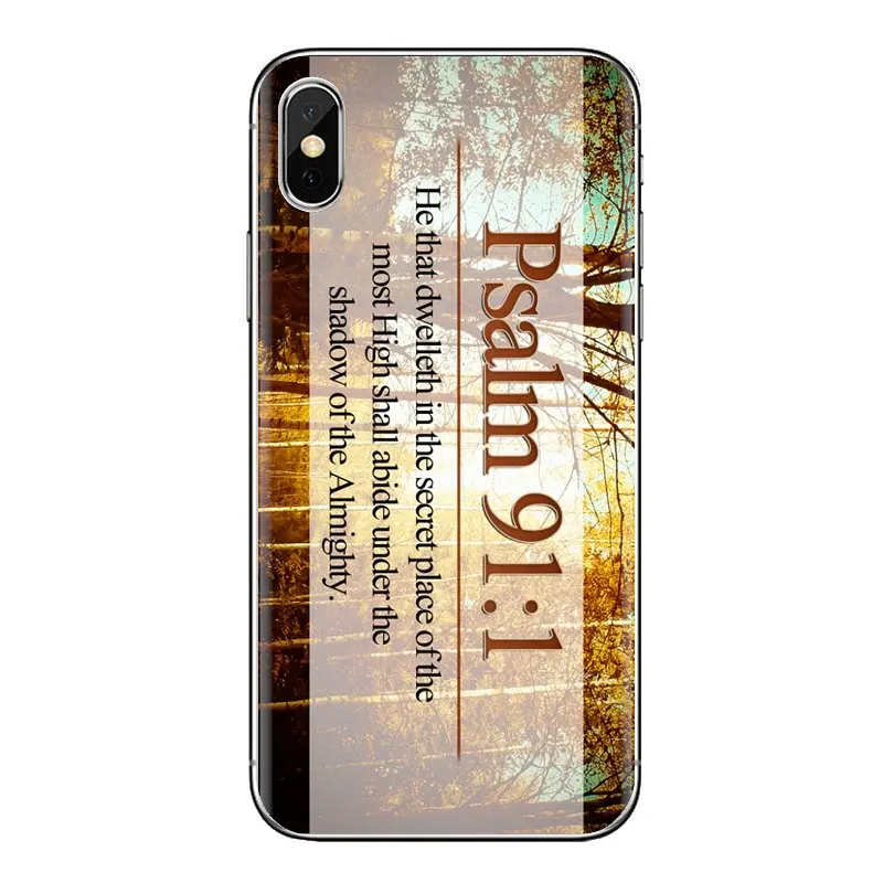 Psalms-книга цитаты из Библии чехол для iPhone XS Max XR X 4 4s 5 5S 5C SE 6 6S 7 8 Plus samsung Galaxy J1 J3 J5 J7 A3 A5