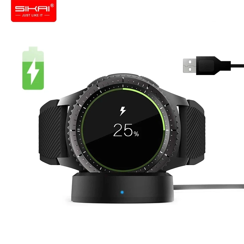 Беспроводное зарядное устройство для Samsung Gear S3/S2 Galaxy Watch Active 1/2|Смарт-аксессуары| |