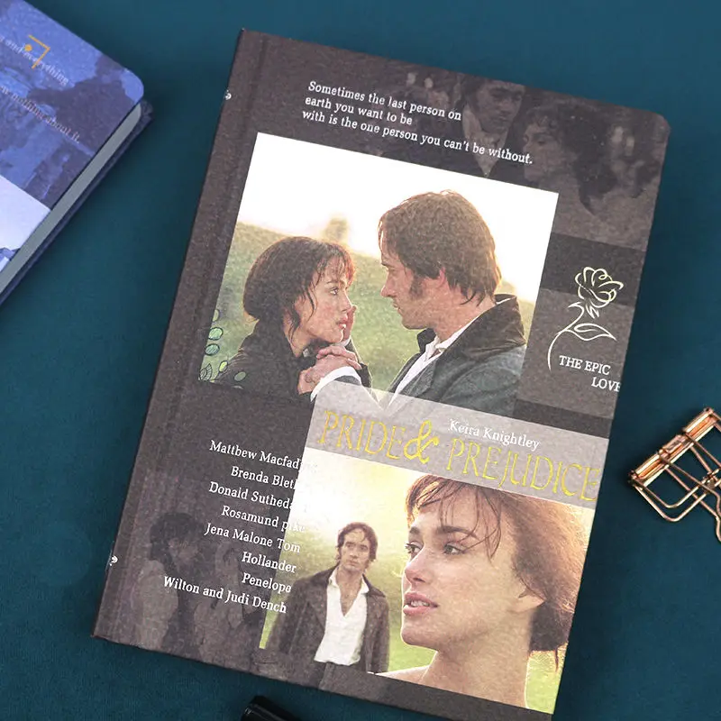 

Film Life Literature and Art Retro Notebook Diary Planner Color Page Illustration Note Book Stationery School Supplies