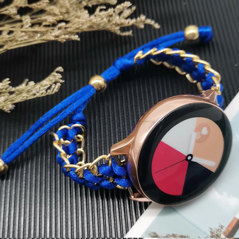 Ремешок 20 мм для Samsung galaxy watch 42 active 2 44 40 gear sport S2 classic amazfit bip Amazfit GTR аксессуары