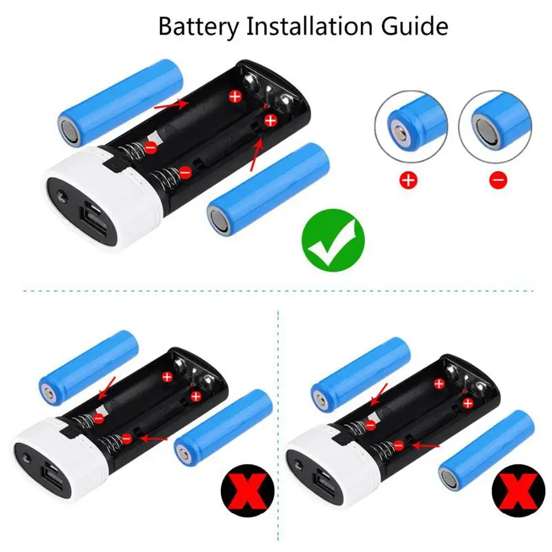 Haweel DIY 2x18650 портативный аккумулятор 5600 мАч Внешний корпус с USB выходом и