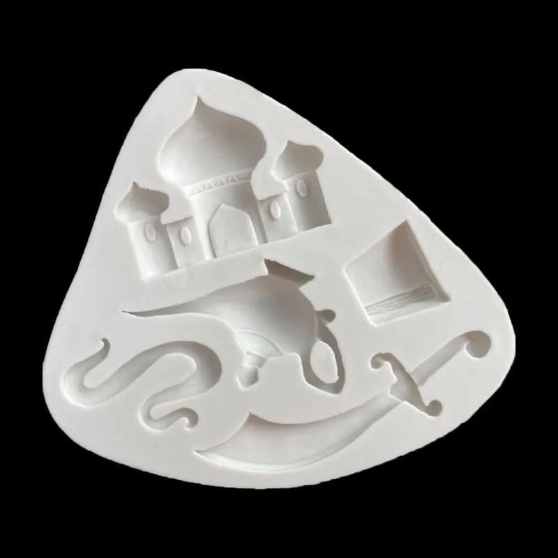 Волшебная Лампа Алладина помадный торт ручной работы шоколадная форма лампа