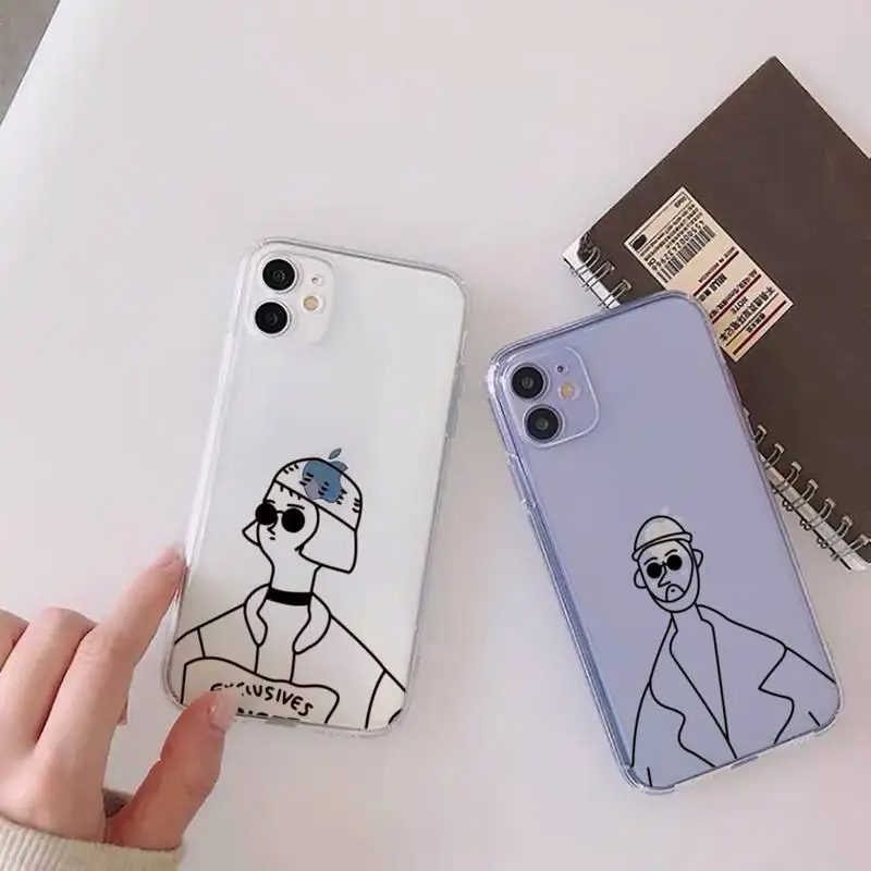 

American movie killer Leon Matilda simple Phone Case For iphone 13 12 11 mini x xs xr pro max 8 7 6s 6 plus Transparent soft