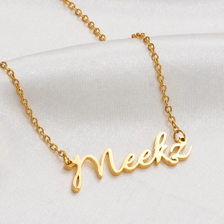 Ожерелье с именем на заказ Anniyo для мам женщин девушек из нержавеющей стали