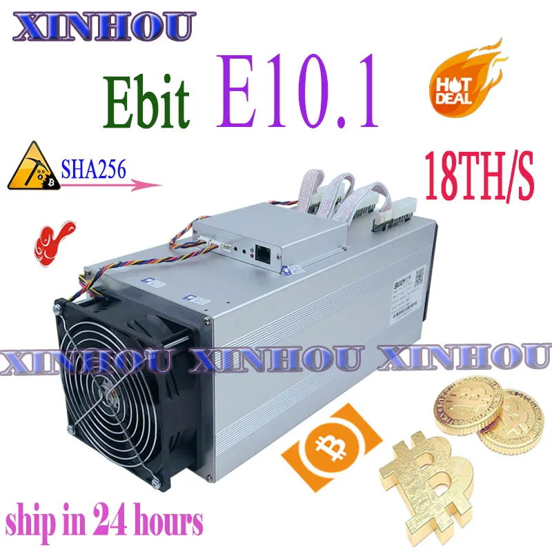 Б/у BCH BTC Майнер Ebit E10.1 SHA256 18TH/s Asic без блока питания экономичен чем BITMAIN Antminer S9 S17 S15