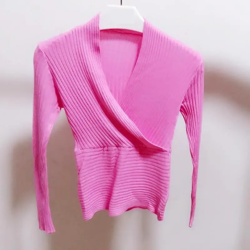 Женский трикотажный свитер длинный плотный эластичный пуловер 2019 | Женская