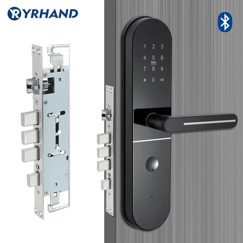 Безопасный электрический замок Deadbolt приложение WIFI умный сенсорный экран