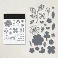 plants die cut stencils new 2021 metal hollow cutters cutting dies for scrapbooking stamping clear stamps and dies arts home