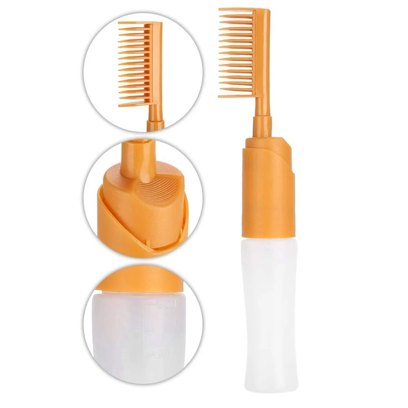 2 шт. бутылка для краски аппликатор расчески 80 мл цвет волос Диспенсер насос