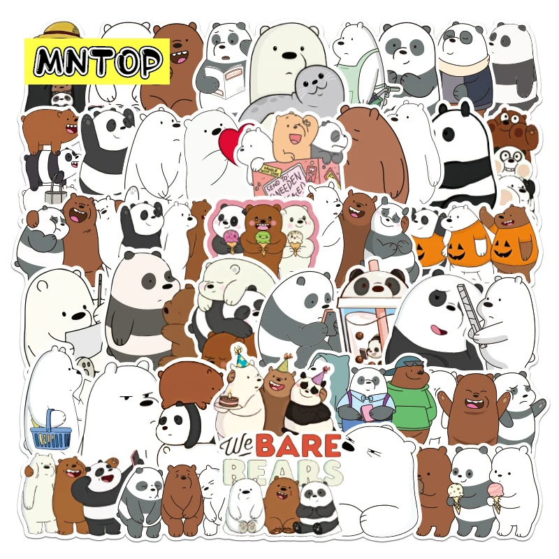 

10/30/50/100pcs/pack Cartoon Bear Graffiti Stickers For DIY TOY Luggage Scrapbook Skateboard Laptop Motorcycle Computer
