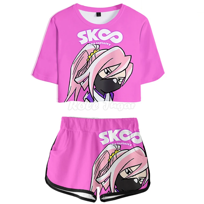 

SK8 the Infinity Cosplay Costume Teen Tops Shorts Japan Anime MIYA Short Sleeve Tshirt + Shorts Sport Running Suits C36M201