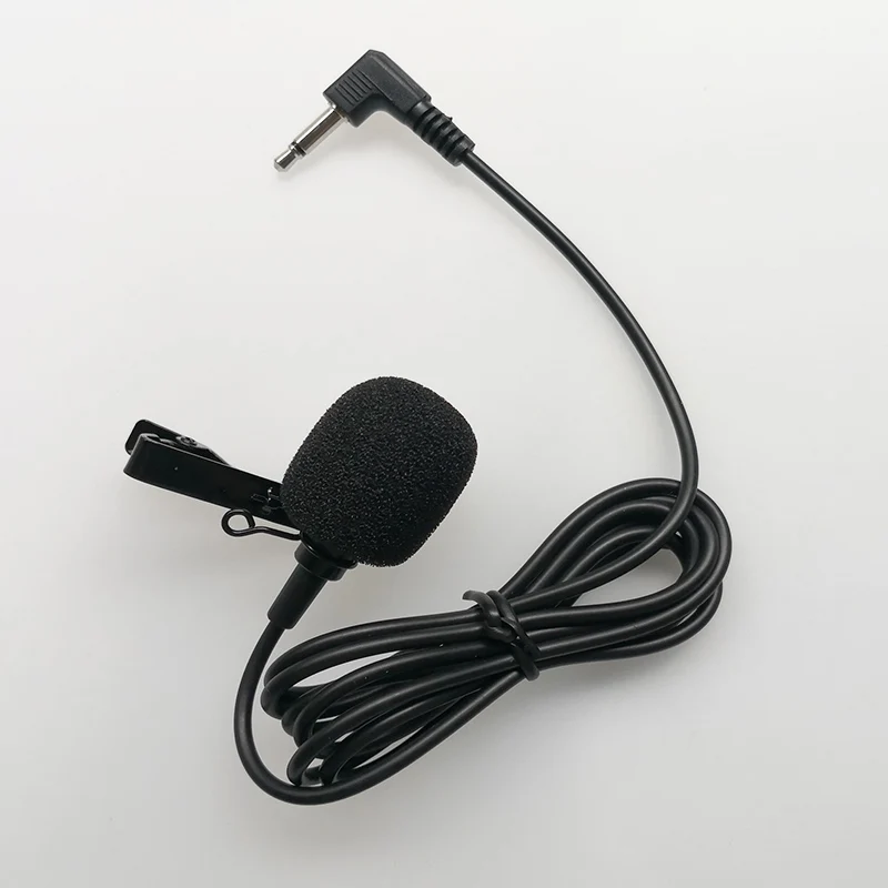 2.5mm 3.5mm Mono Condenser Microphone Collar Clip Metal Interview Recording Megaphone Amp Mini | Электроника