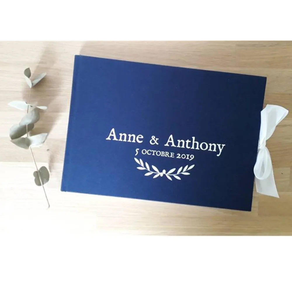 Золотая элегантная Свадебная Гостевая книга на заказ гостевая альтернатива