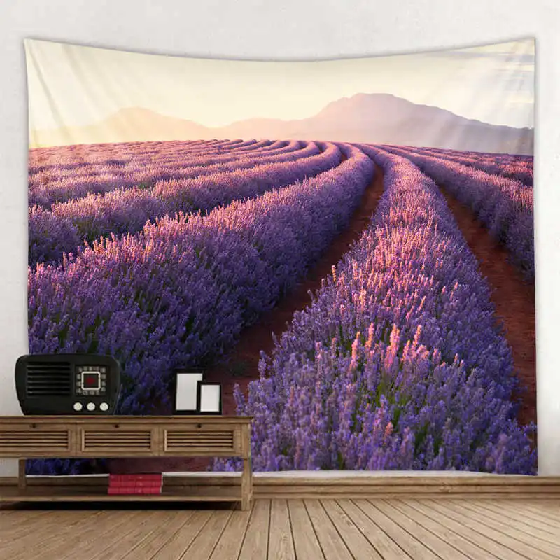 

Flower Sea Tapestry Bohemian Wall Hanging Dream Hanging Cloth Mandala Printed Tapestry Living Room Bedroom Home Decor