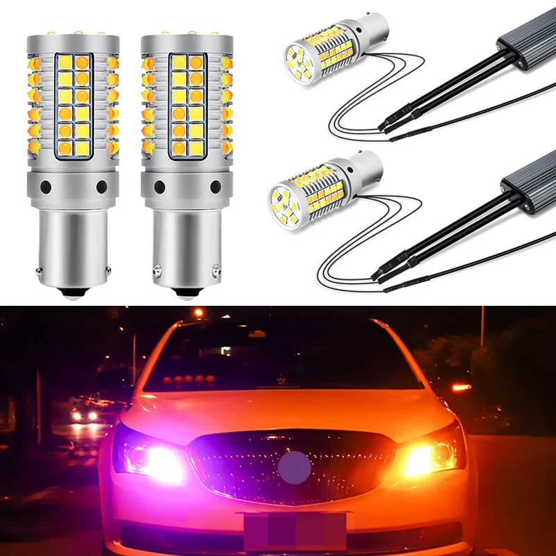 

2 шт., автомобильные аксессуары, фары 1156 дней, PY21W для Toyota CHR 2017 2018 DRL, дневные ходовые огни с указателем поворота