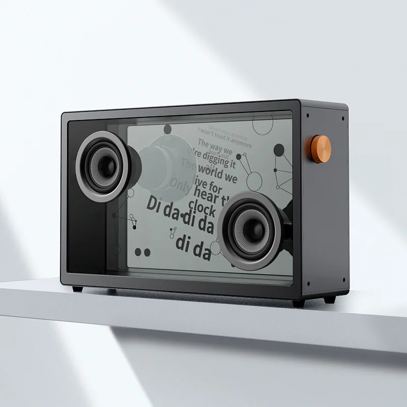 

Музыкальный динамик MORRORART Float, беспроводной настольный декоративный зрительный динамик с поддержкой Bluetooth, дисплей высокой видимости, подарок