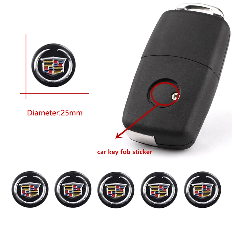 5/10 шт. Металлический логотип наклейки для автомобильного пульта Cadillac CTS ATS SRX BLS XLR XTS STS XT4 CT4 XT5 CT5 XT6 CT6 Escalade on.