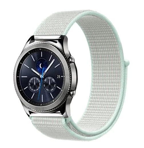 Ремешок 22 мм 20 для samsung gear S3 s2 sport Frontier Classic galaxy watch active 42 мм 46 мм ремешок huami amazfit gtr bip huawei gt 2 - Цвет ремешка: Light cyan