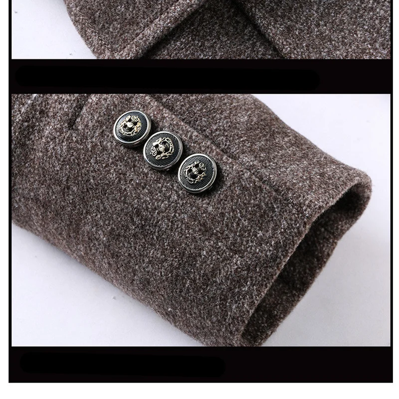 BOLUBAO Брендовое мужское шерстяное пальто модное осеннее длинное ветровка плотное