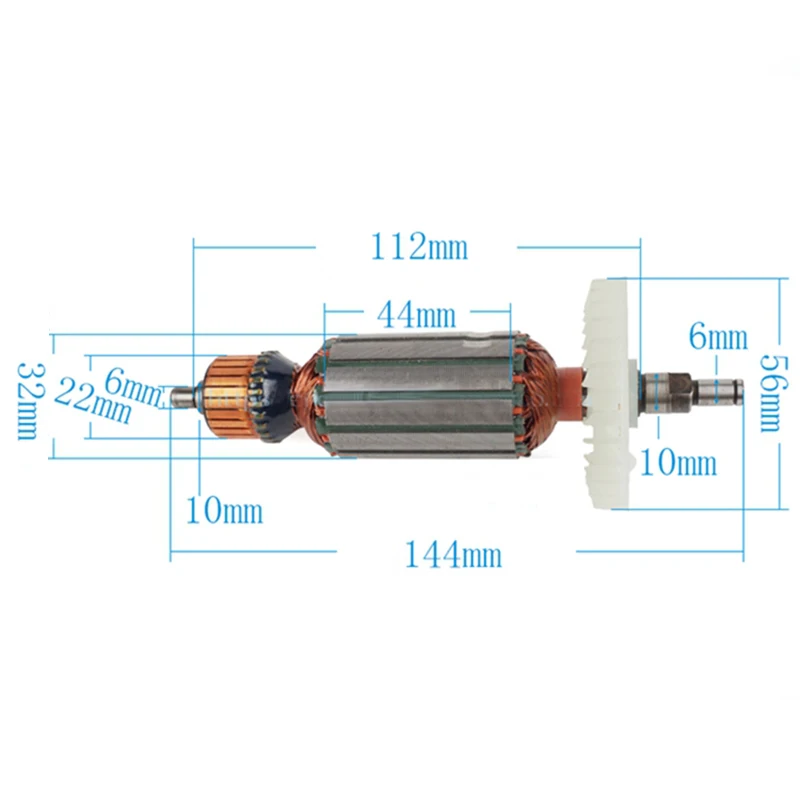 AC220-240V приводной вал электрический молоток арматура ротор для MAKITA 100 9523NB 9524NB 9525NB 517303-0 518835-0