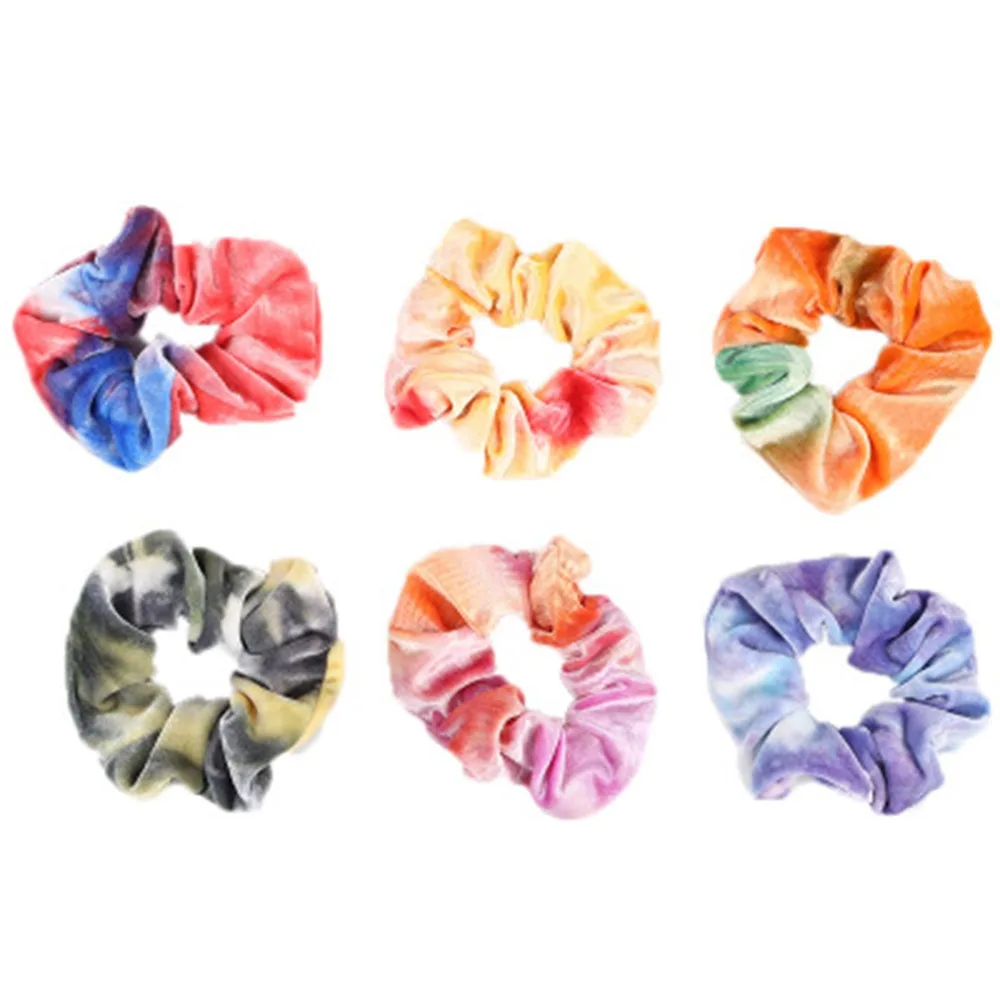 2020 радужные разноцветные резинки для волос бархатные аксессуары женщин и