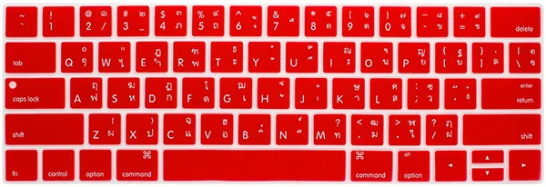 Thailan keyboard cover For macbook pro with touchbar A2159 A1707 A1707 A1989 A1990 New pro US-Enter cover Protective film - Цвет: Красный