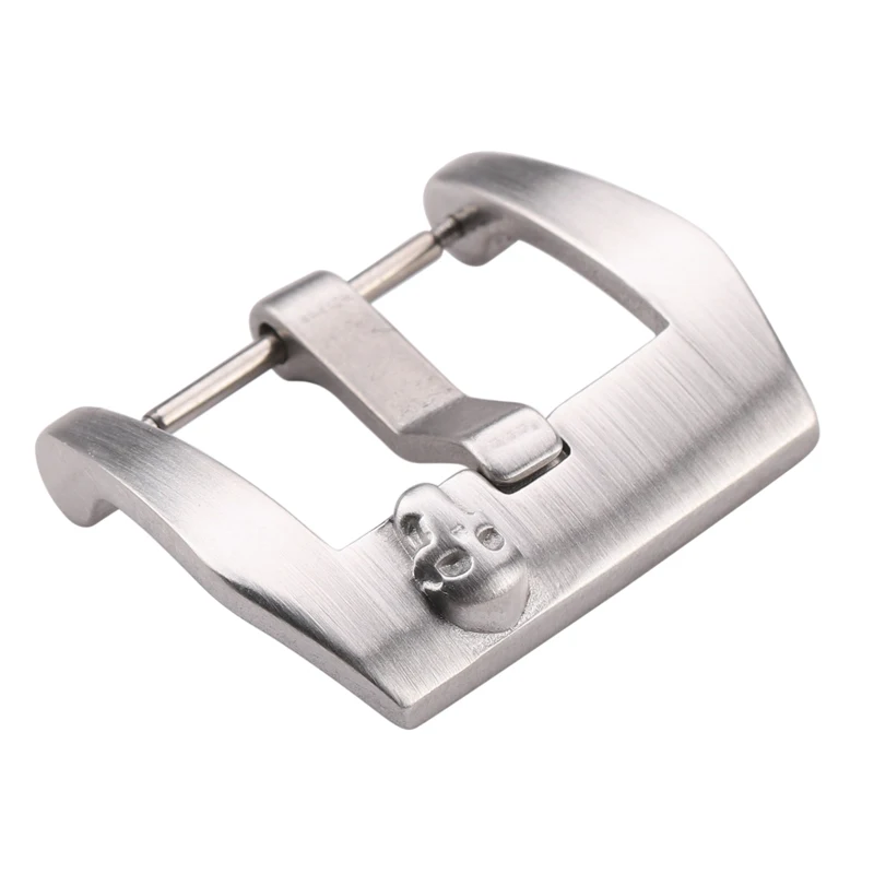 Skull Watch Clasp 18mm 20mm 22mm 24mm Silver Stainless Steel Brushed Watch Accessories Watchbands Strap Pin Buckle