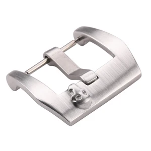 Ремешок для часов с пряжкой из нержавеющей стали, 16 мм, 18 мм, 20 мм, 22 мм, серебристый полированный ремешок для часов, аксессуары для часов