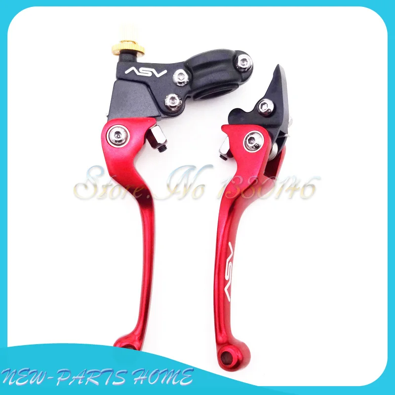 Алюминиевый ASV красный складной тормозной клатч рычаги для питбайка