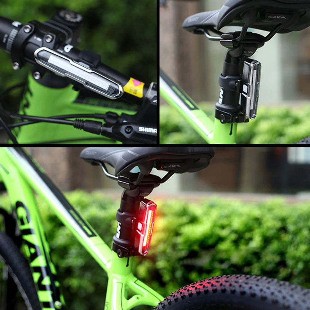 

Bike Taillight USB Led Bicycle Blue Red Dual Color Temperture Waterproof Cycling Light with Memory Function