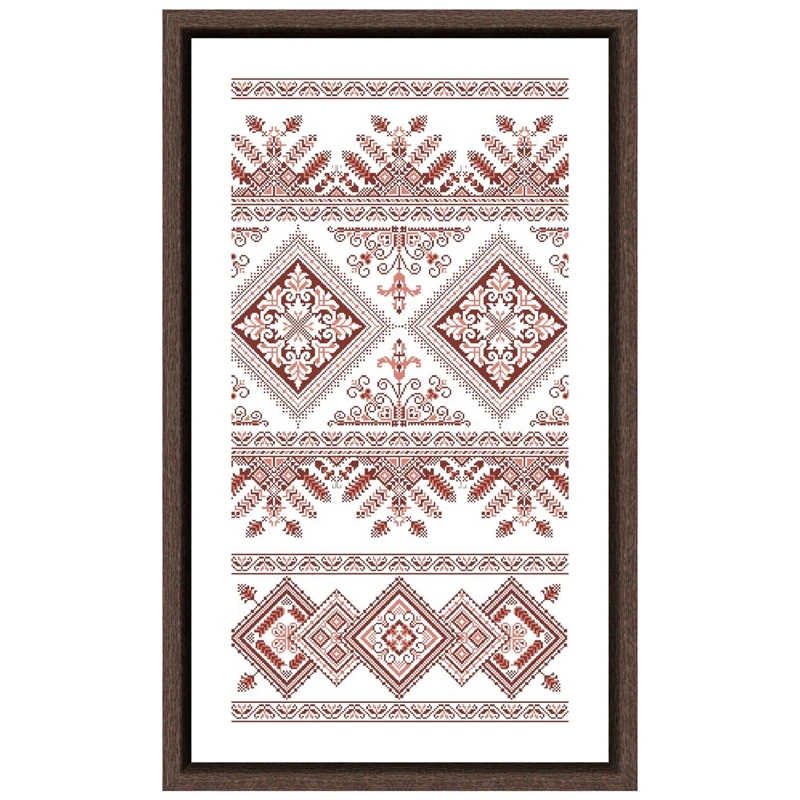 

Two-color pattern cross stitch kits cartoon red pattern embroidery needlework sets 18ct 14ct 11ct unprint cloth DIY handmade