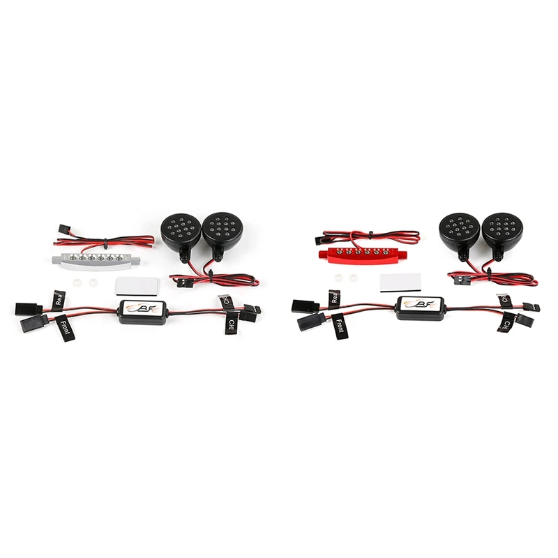

1/5 Rc Car Parts Front Lamp and Metal Rear Light and Car Light Controller for Hpi Rovan Km Baja 5B