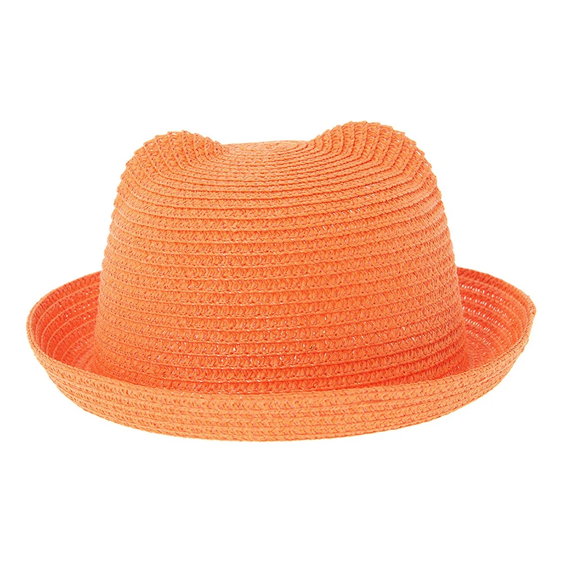 Новая милая детская Солнцезащитная шляпа весенне летняя соломенная для