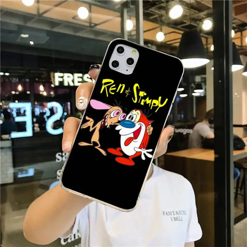 Чехол для телефона Рен и стимпи iphone 12 pro max 11 XS MAX 8 7 6 6S Plus X 5S SE 2020 XR | Мобильные