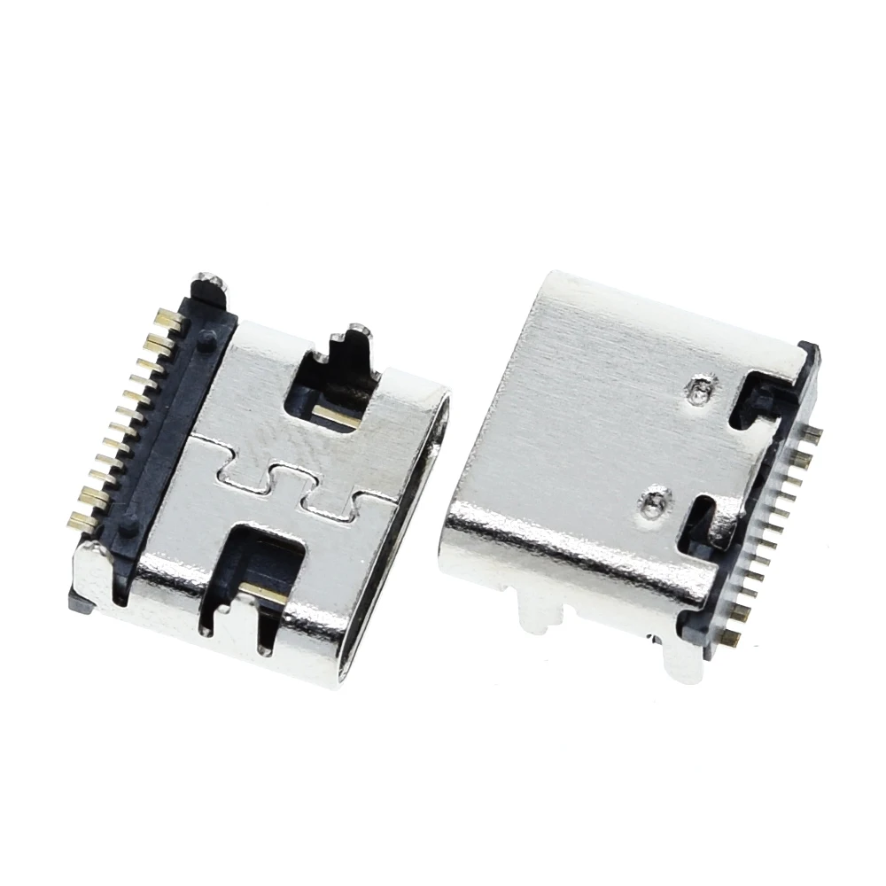 10 шт./лот Тип C 16Pin USB SMT разъем 3 1 Type-C гнездо размещение SMD DIP для PCB дизайн DIY Высокая