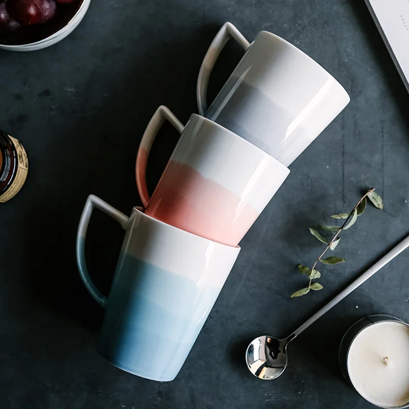 Креативные минималистичные кружки FANCITY керамические чашки офисные для воды