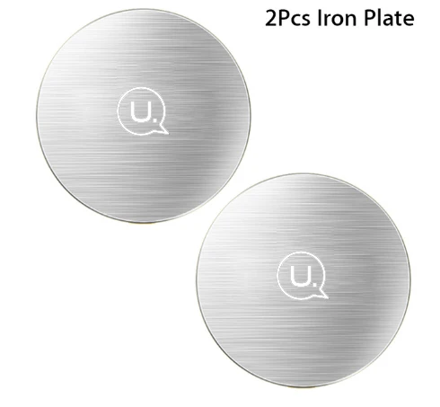 2 PCS Iron Paste USAMS магнитный автомобильный держатель для телефона на магните для автомобиля сотового телефона Автомобильное магнитное крепление, устанавливаемое на вентиляционное отверстие в салоне автомобиля Автомобильный держатель для мобильного телефона Поддержка для iPhone samsung - Цвет: 2 PCS Iron Paste