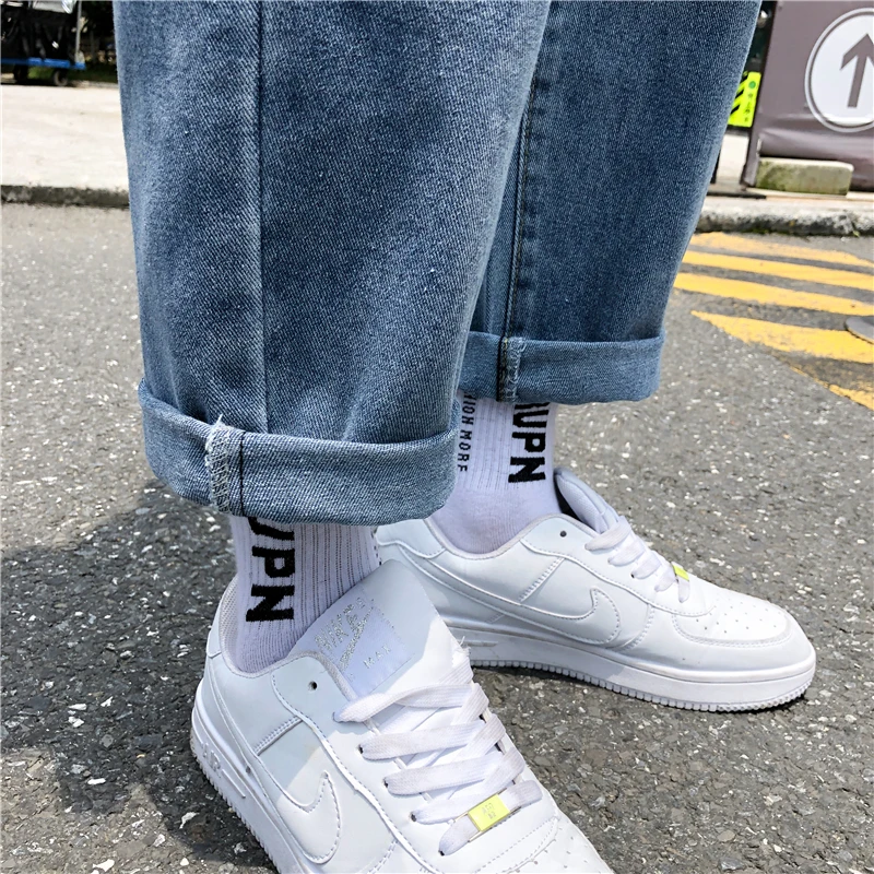 

SingleRoad Mens Jeans Men 2021 Oversized Wide Leg Korean Style Denim Straight Pants Harajuku Streetwear Blue Baggy Jeans For Men