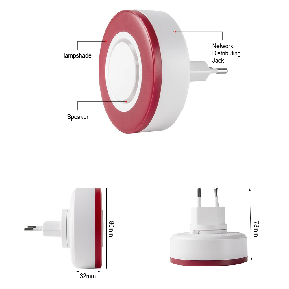 Фото Умная сирена-стробоскоп Tuya Smart Zigbee3.0 с громким звуком 95 дБ для отпугивания воров, работает с Home Assistant и Zigbee2MQTT №4
