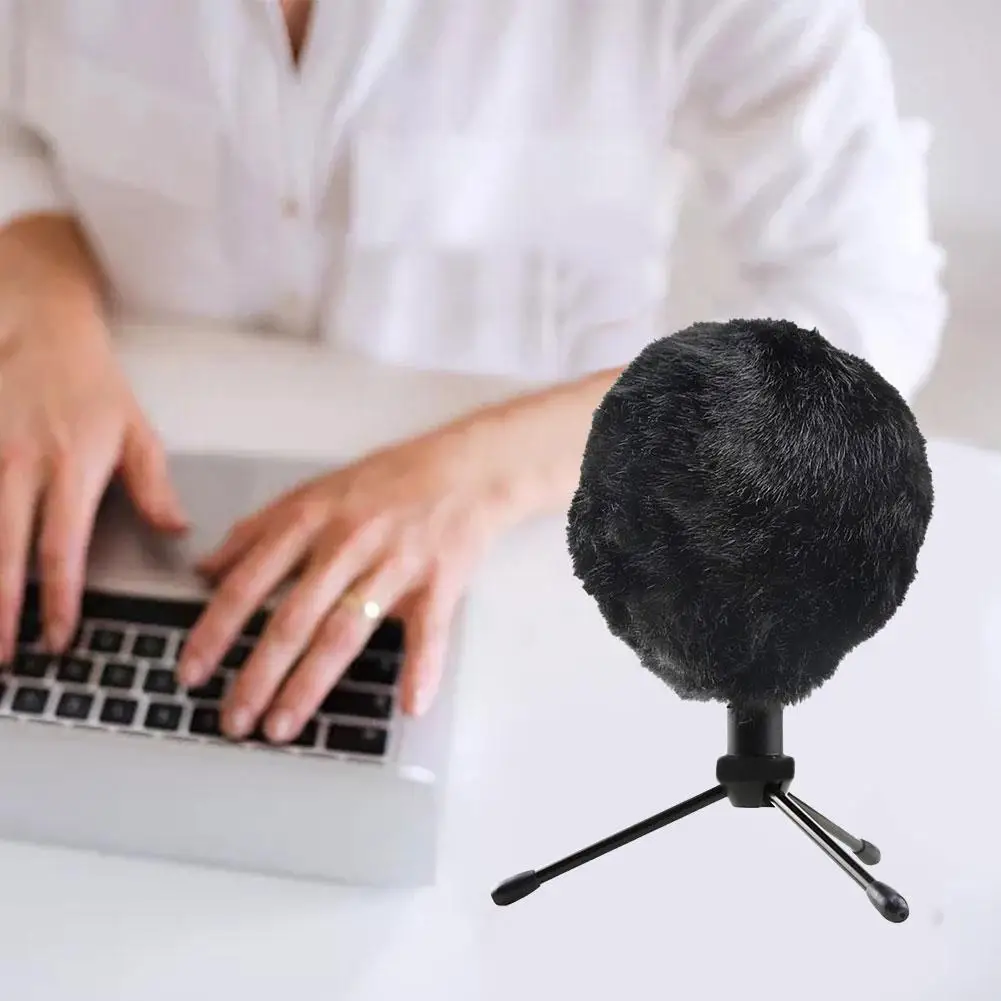 Furry Windscreen Muff Microphone Windshield Wind Cover Customized Pop Filter for Blue Snowball iCE Mic |