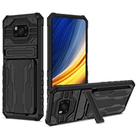 for xiaomi poco x3 pro nfc cases shockproof armor case stand card package bumper phone back cover for poco x3 pro nfc phone case