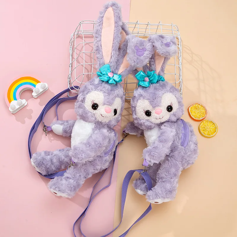 

Stuffed Rabbit Plush Cartoon One-shoulder Messenger Bag Female Cute Mobile Phone Storage Coin Purse