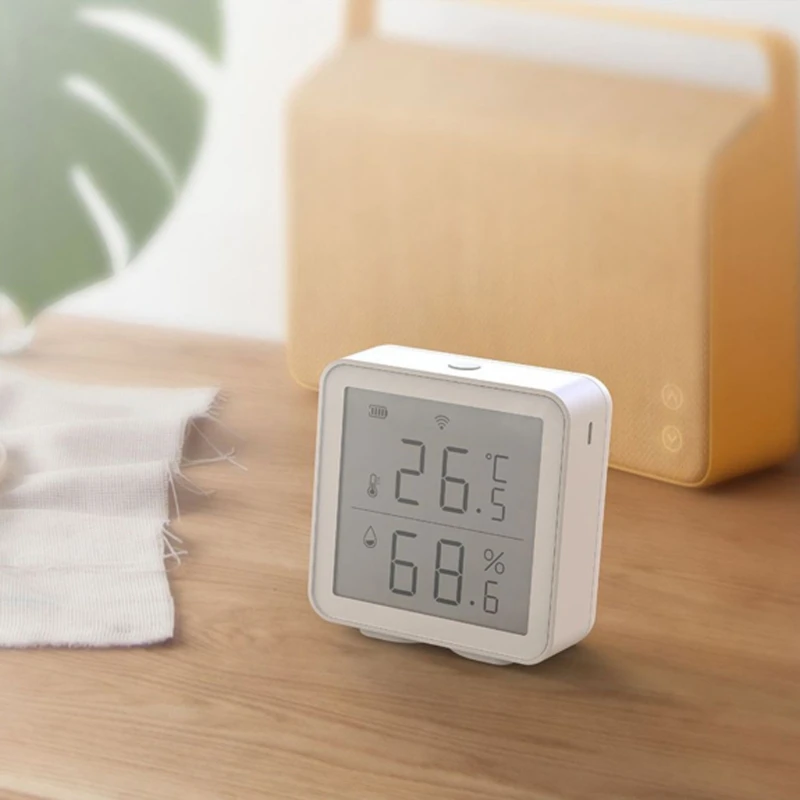 

2021 New WIFI Temperature And Humidity Sensor With LCD Screen Display Home Temperature