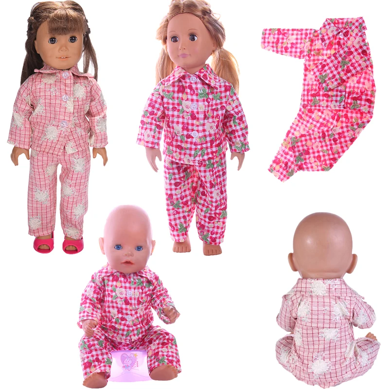 1 шт. клетчатая юбка Одежда для куклы 18 дюймов американская кукла и 43 см
