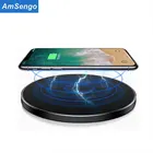 Amsengo Qi быстрая Беспроводная зарядная панель для Samsung Galaxy Note 9 Note 8 S10 Plus зарядное устройство для iPhone 12 11 Pro Max Airpods Pro