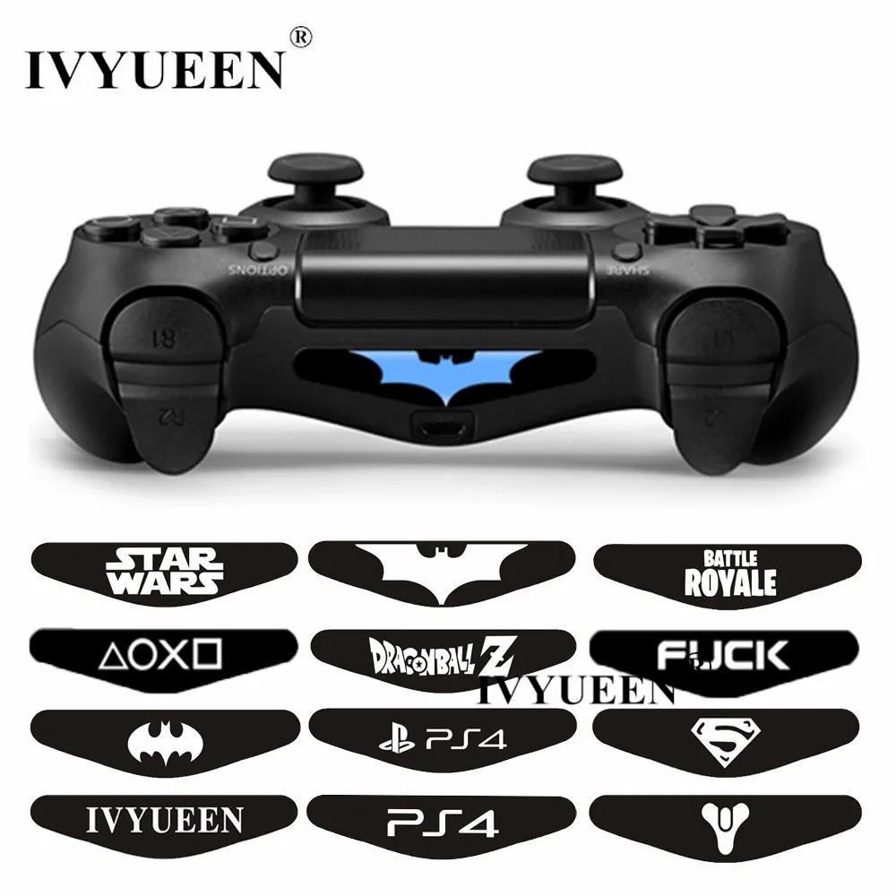 IVYUEEN 2 шт. для Dualshock 4 PS4 DS4 Pro Slim Control ler светодиодный светильник наклейка бара крышка